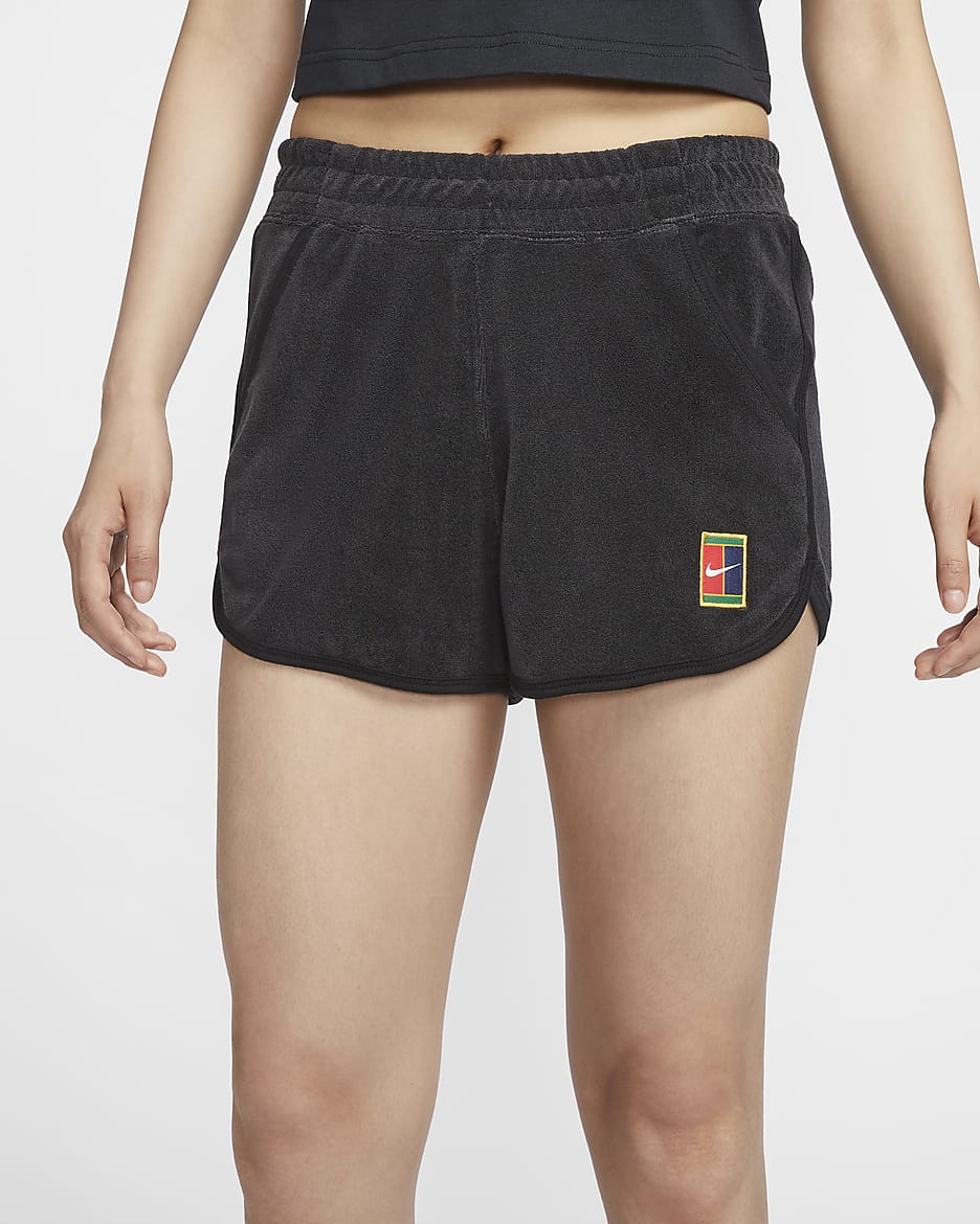 NikeCourt Heritage Women s Mid Rise French Terry Tennis Shorts